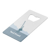 Dockyard Crane Kredietkaart Flessenopener (Voorkant Gekanteld)