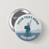 Dockyard Crane Ronde Button 5,7 Cm (Voorkant /achterkant)