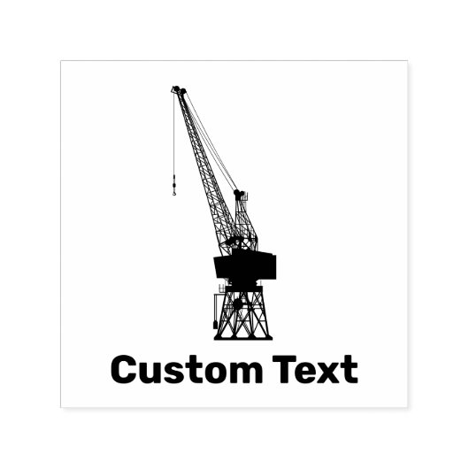 Dockyard Crane Zelfinktende Stempel (Design)