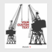 Dockyard Cranes Sticker (Vel)