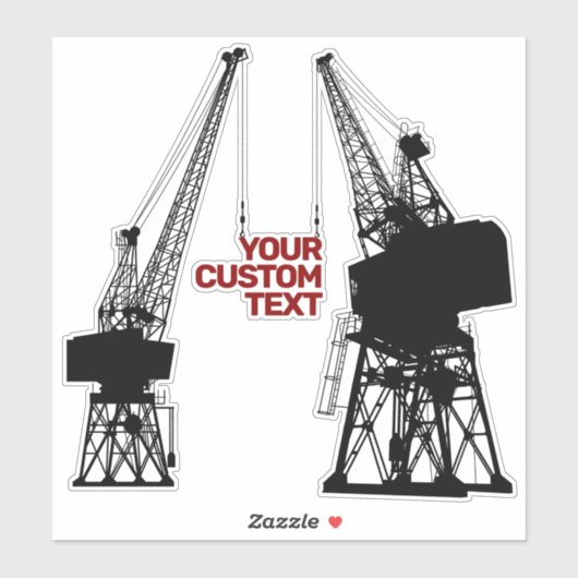 Dockyard Cranes Sticker (Vel)