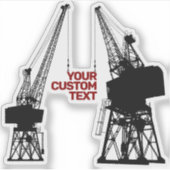 Dockyard Cranes Sticker (Voorkant)