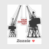 Dockyard Cranes Sticker (Vel)