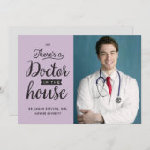 Docteur à la maison Invitation de graduation Médic (Devant / Derrière)