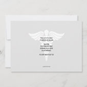 Docteur à la maison Invitation de graduation Médic (Dos)