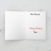 Docteur avec la carte de Noël de sucre de canne (Intérieur)