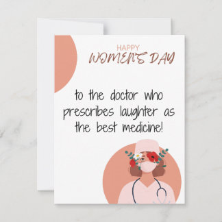 Docteur - Bonne carte de la Journée des Femmes,