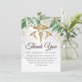 Docteur Botanique Élégant | Carte de remerciements (Debout devant)