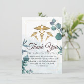 Docteur | Carte de remerciements infirmière (Debout devant)