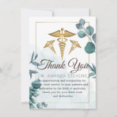 Docteur | Carte de remerciements infirmière (Devant)