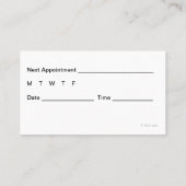 Docteur Carte de visite (Dos)