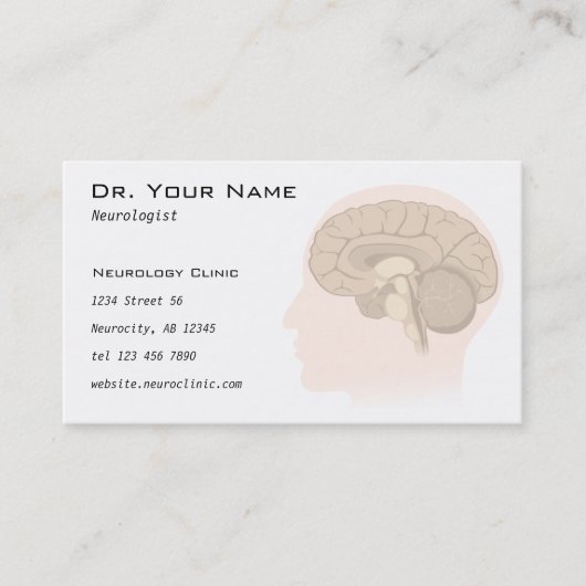 Docteur carte de visite de neurologue ou de (Devant)