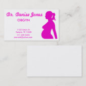 Docteur carte de visite d'OBGYN (Devant / Derrière)