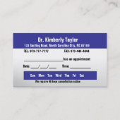 Docteur cartes de visite (Dos)