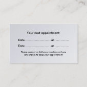 Docteur - cartes de visite (Dos)