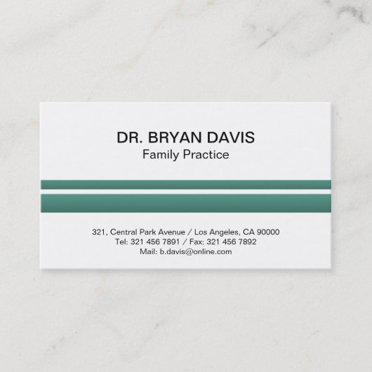 Docteur - cartes de visite (Devant)