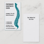 Docteur cartes de visite de chiroprakteur de logo (Devant / Derrière)