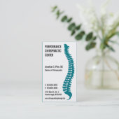 Docteur cartes de visite de chiroprakteur de logo (Debout devant)