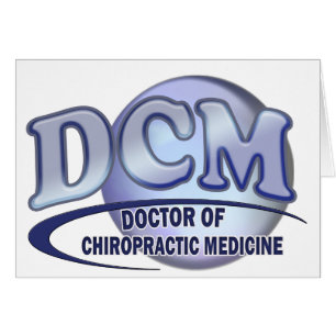 DOCTEUR CHIROPRACTIC MEDICINE BLUE LOGO DE DCM