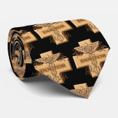 Docteur Cross Caduceus nom personnalisé cravate (Roulé)