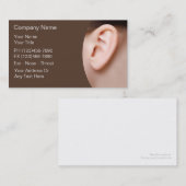 Docteur de gorge de nez d'oreille cartes de visite (Devant / Derrière)