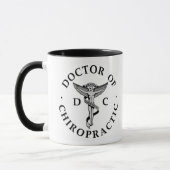 Docteur de tasse de logo de chiropractie (Gauche)