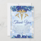 Docteur Élégant | Carte de remerciements infirmièr (Devant)