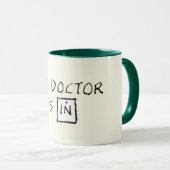 docteur en médecine jeu de mots drôle mug (Devant droit)