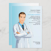 Docteur en médecine (M) Graduation Invitation (Devant / Derrière)