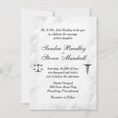 Docteur et avocat Faire-part de mariage (Dos)