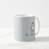 Docteur fait sur commande Mug de pixel (Devant droit)