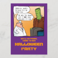 Docteur Halloween Invitation de Frankenstein
