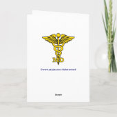Docteur MD Carte d'anniversaire personnalisée (Dos)