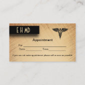 Docteur / Médicale avec zone de rendez-vous sur le (Dos)