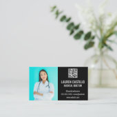 Docteur Médicale | Carte de visite du code d'analy (Debout devant)