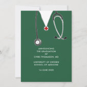 Docteur Médicale Faire-part d'études (Devant)