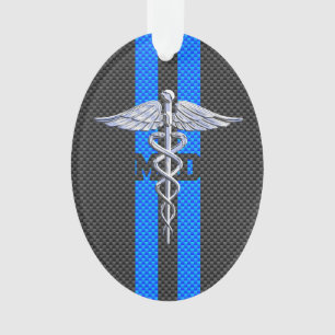 Docteur Médicale MD Caduceus sur le style de fibre