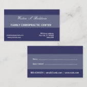 Docteur minimal simple Chiropractic de rendez-vous (Devant / Derrière)