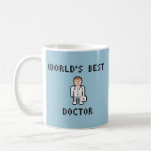 Docteur Mug du monde de pixel meilleur (Gauche)