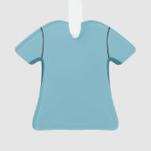 Docteur Scrubs Stethoscope Chemise Bleue Noël (dos)