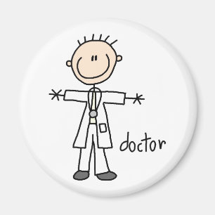 Docteur Stick Figure Magnet
