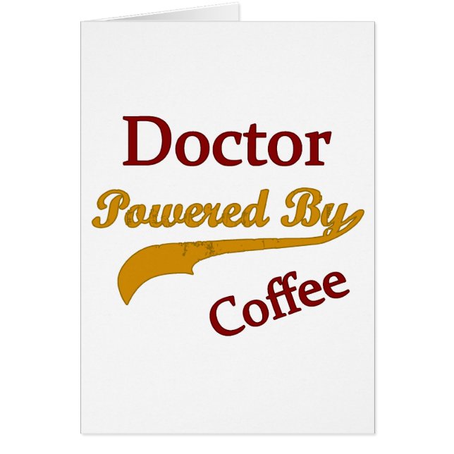 Doctor aangedreven door koffie (Voorkant)