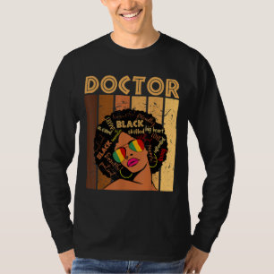 Doctor Afro African American Women Black History T-shirt