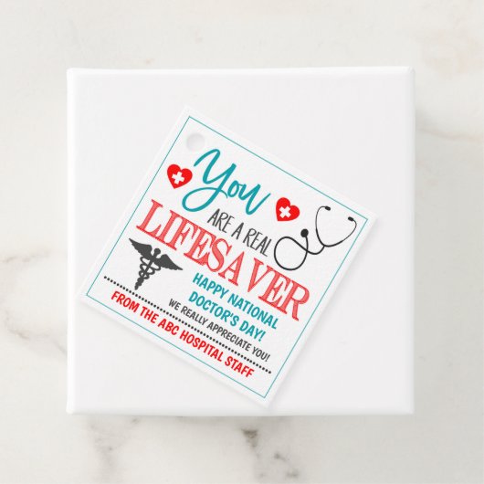 Doctor Appreciation Gift Label (In situ)