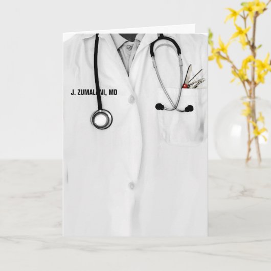 Doctor Appreciation Kaart (Gele Bloem)