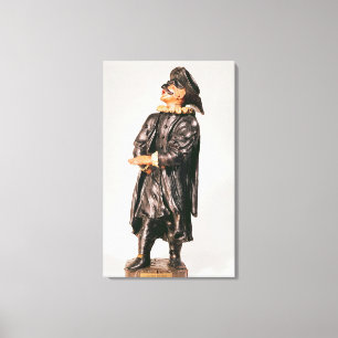 Doctor Balanzone, van het Serafin Theater Canvas Afdruk