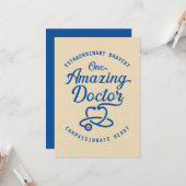 Doctor Bedankt Buitengewoon Bravery Compassionate Kaart (Voorkant / Achterkant in situ)