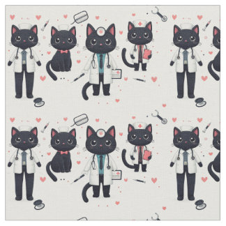 Doctor Black Cat Stof