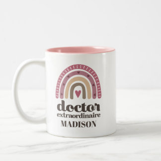 Doctor buitengewoon appreciatie tweekleurige koffiemok
