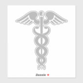 Doctor Caduceus Grey Sticker (Vel)